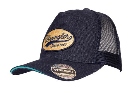 Wrangler Nat HP Ponytail Trucker Cap