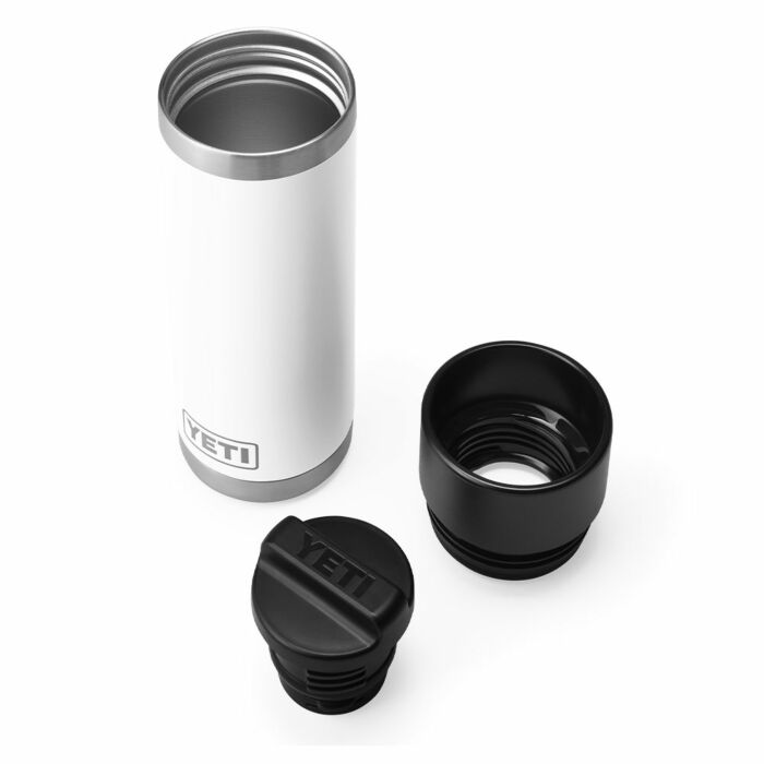 Yeti Rambler 18oz Bottle w/HotShot Cap Black