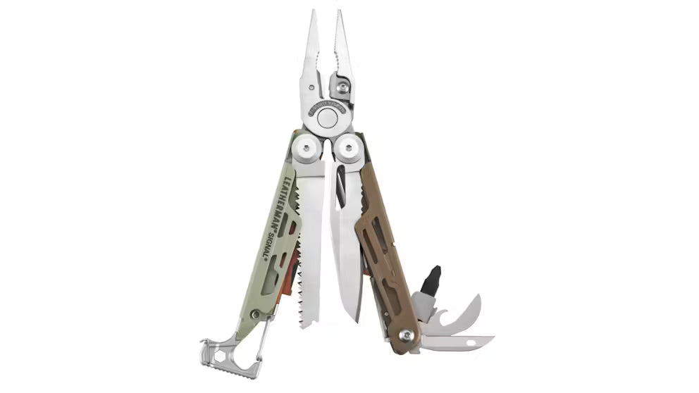 Leatherman Signal Camping Multi-Tool w/Firestarter/Whistle w/Nylon Sheath - Mesa Verde