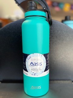 Oasis S/S Double Wall Insulated Challenger Sports Bottle W/ Screw Cap 1.1L - Turqoise - TheSquarePeg