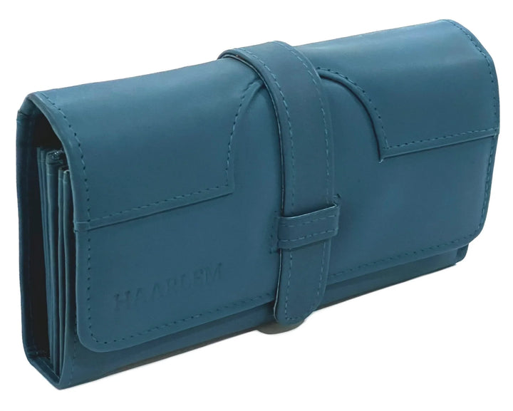 HAARLEM Womens KOZA 26807 Leather Wallet Blue