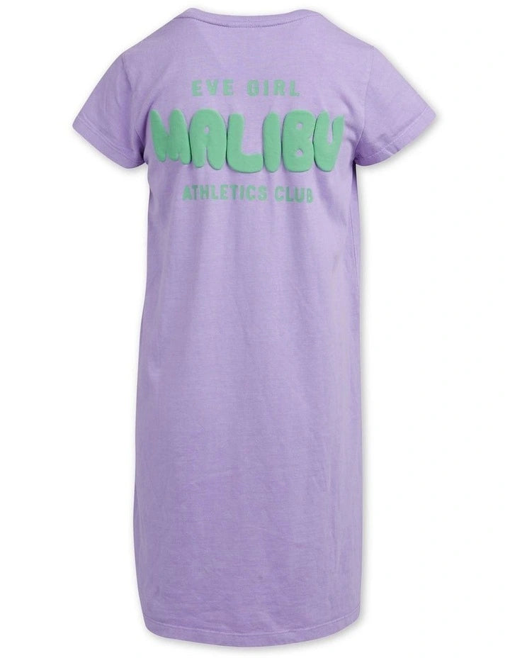 EVE GIRL MALIBU TEE DRESS LAVENDER