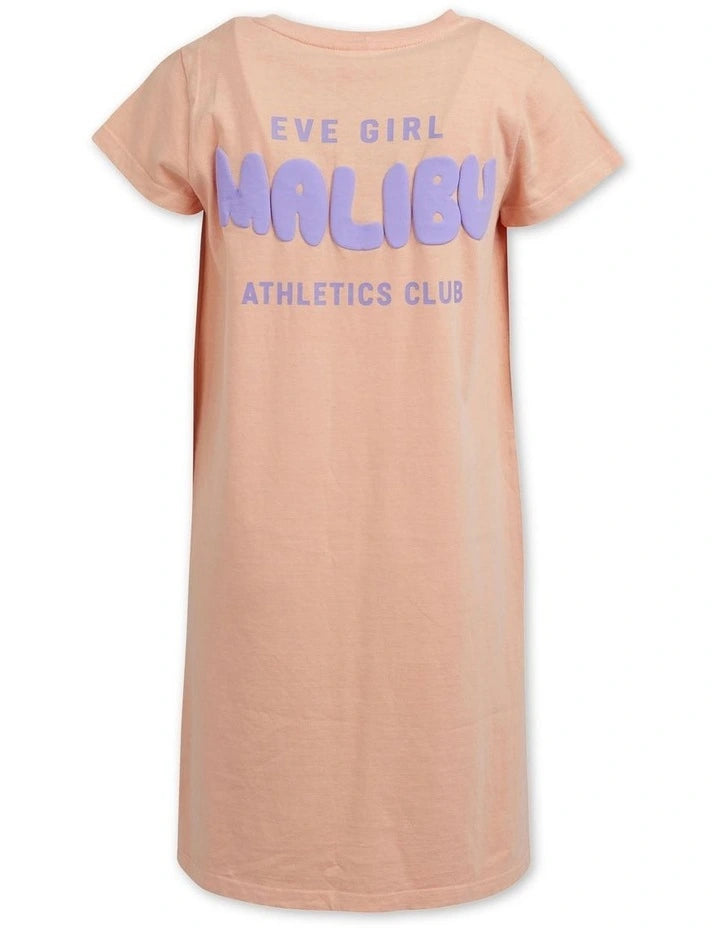 Eve Girl Malibu Tee Dress Melon