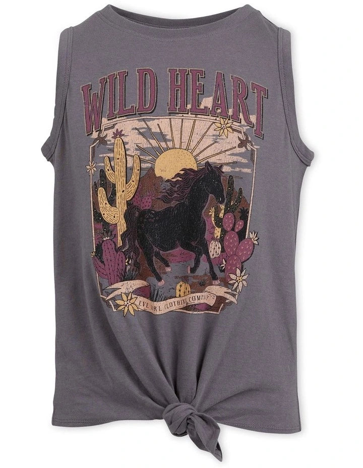Eve Girl Wild Heart Tie Tank Girls