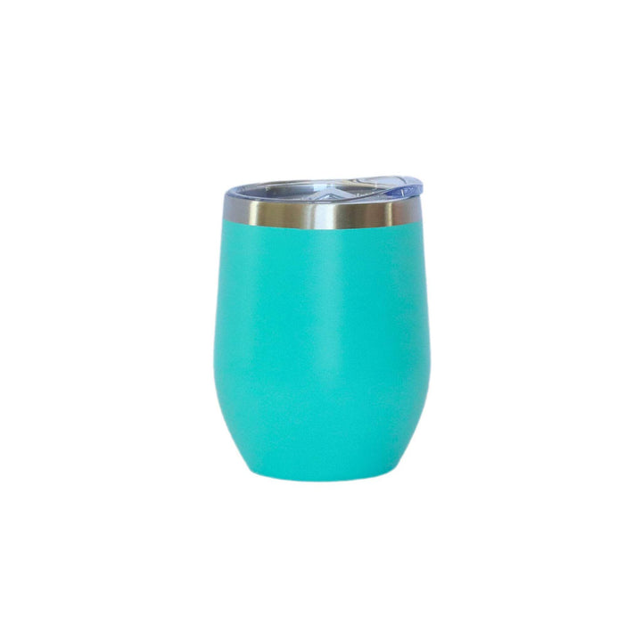 T4D Stemless Wine Tumbler SS Aqua