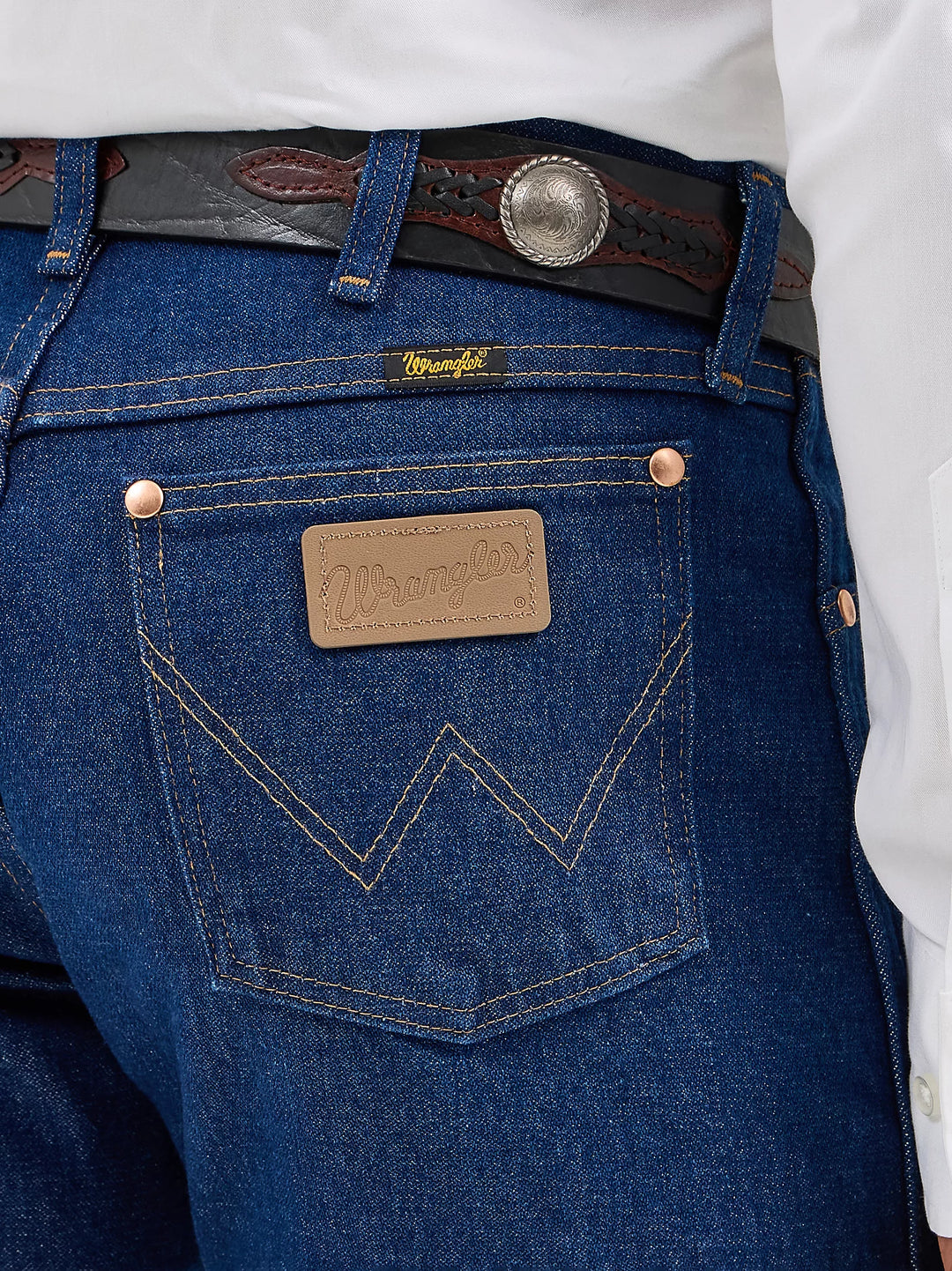 TC Wrangler Mens Cowboy Cut Original Jean - 32 inch leg| Prewashed Indigo