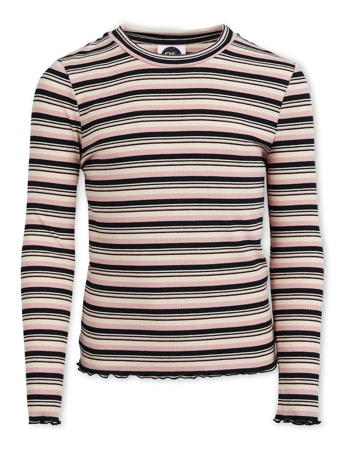 Eve Girl Flora LS Rib Tee