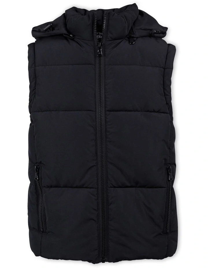Eve Girl Remi Puffer Vest Black