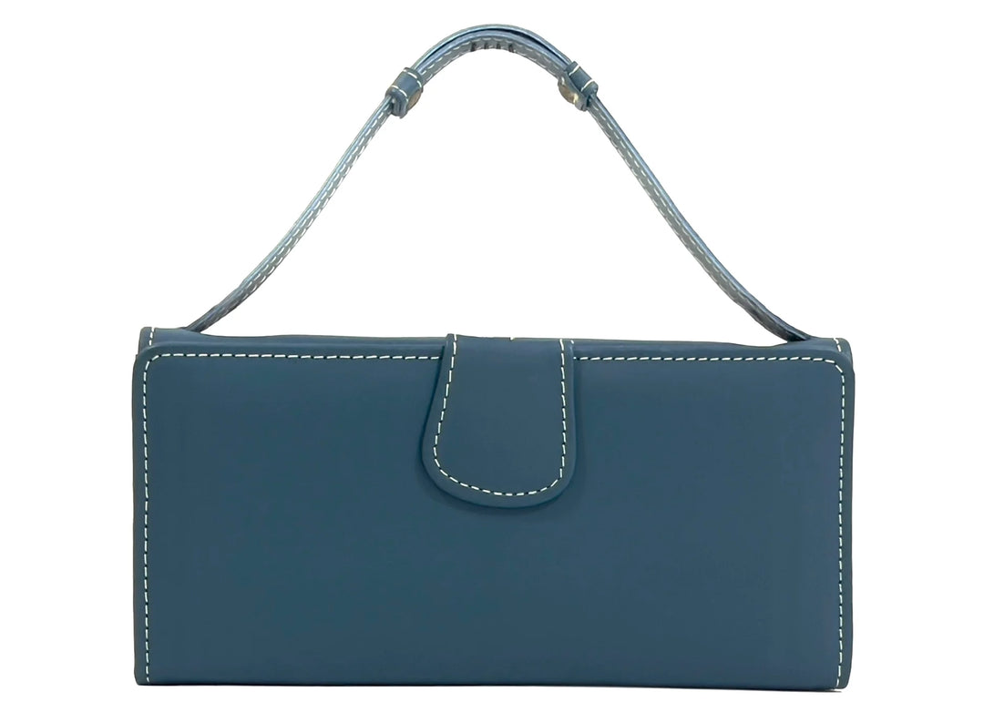 HAARLEM Womens DERI 26703 Leather Wallet Blue