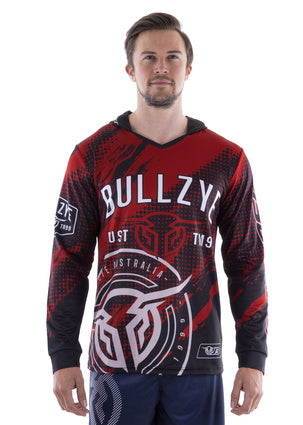 Bullzye Mens Interval L/S Hooded Tee