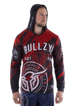 Bullzye Mens Interval L/S Hooded Tee