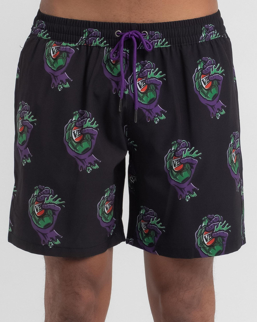 AB Thirsty Hand Ghoul Black Boardshorts