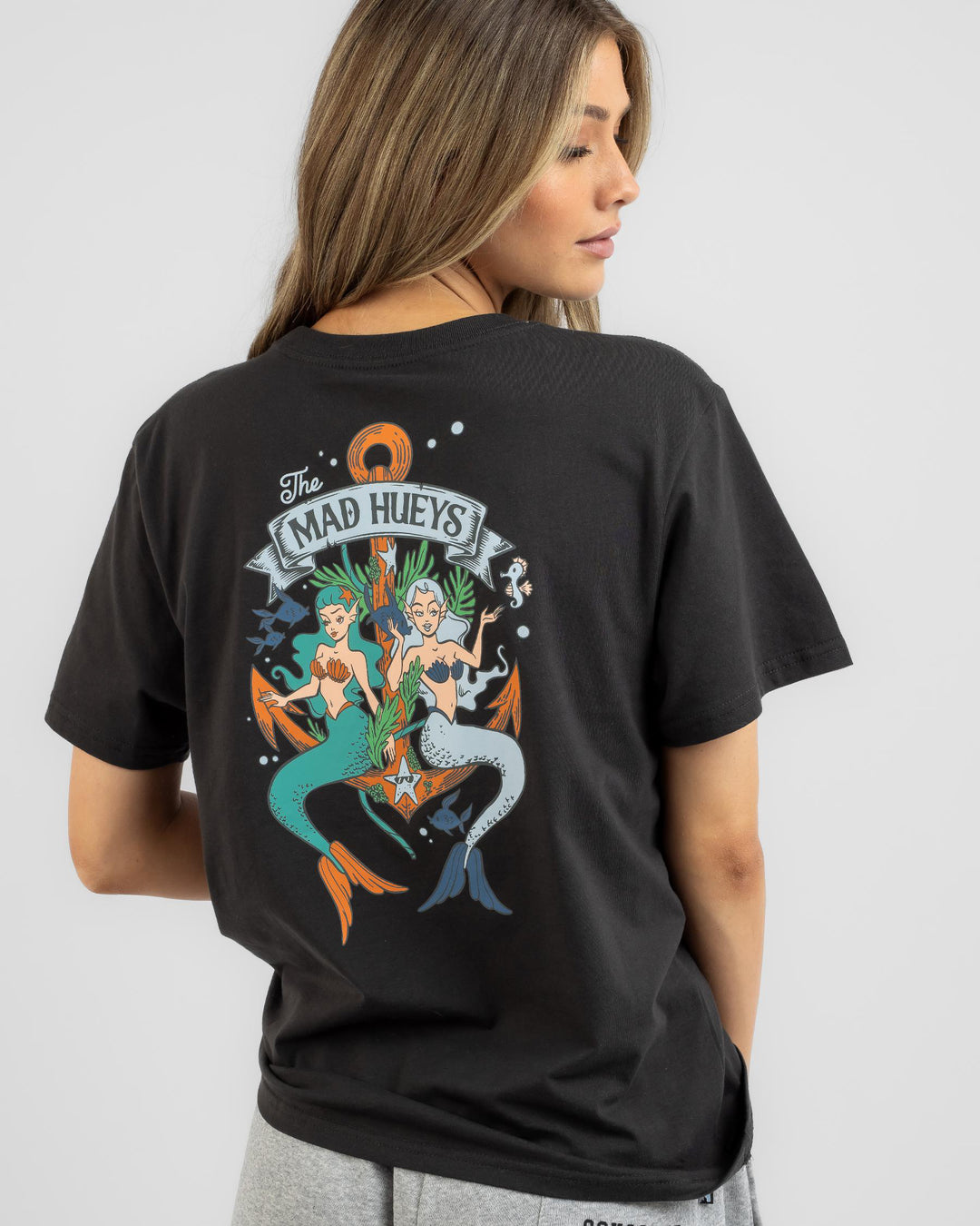 The Mad Hueys - ANCHOR MERMAID- WOMENS SS TEE