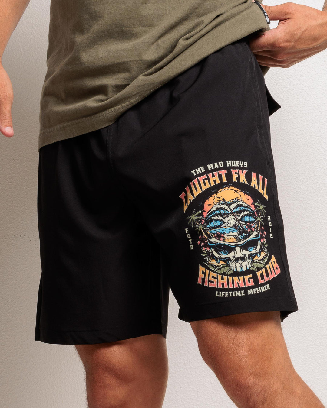TMH CAUGHT FK ALL SKULL | 19" BOAT VOLLEY SHORT