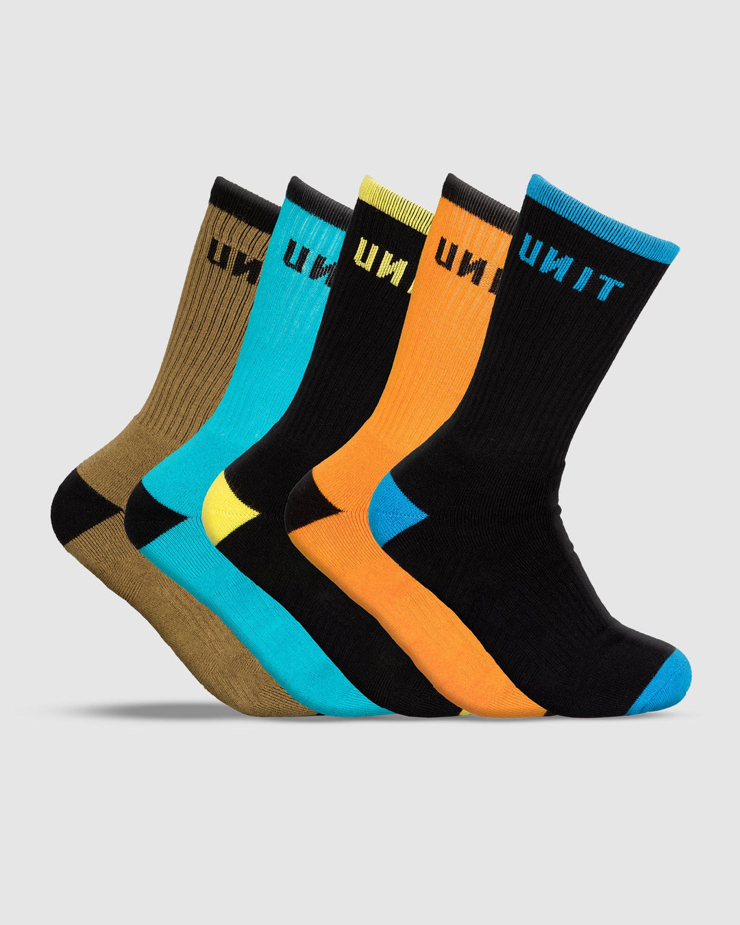 UNIT Mens Socks - Bamboo 5pk - React