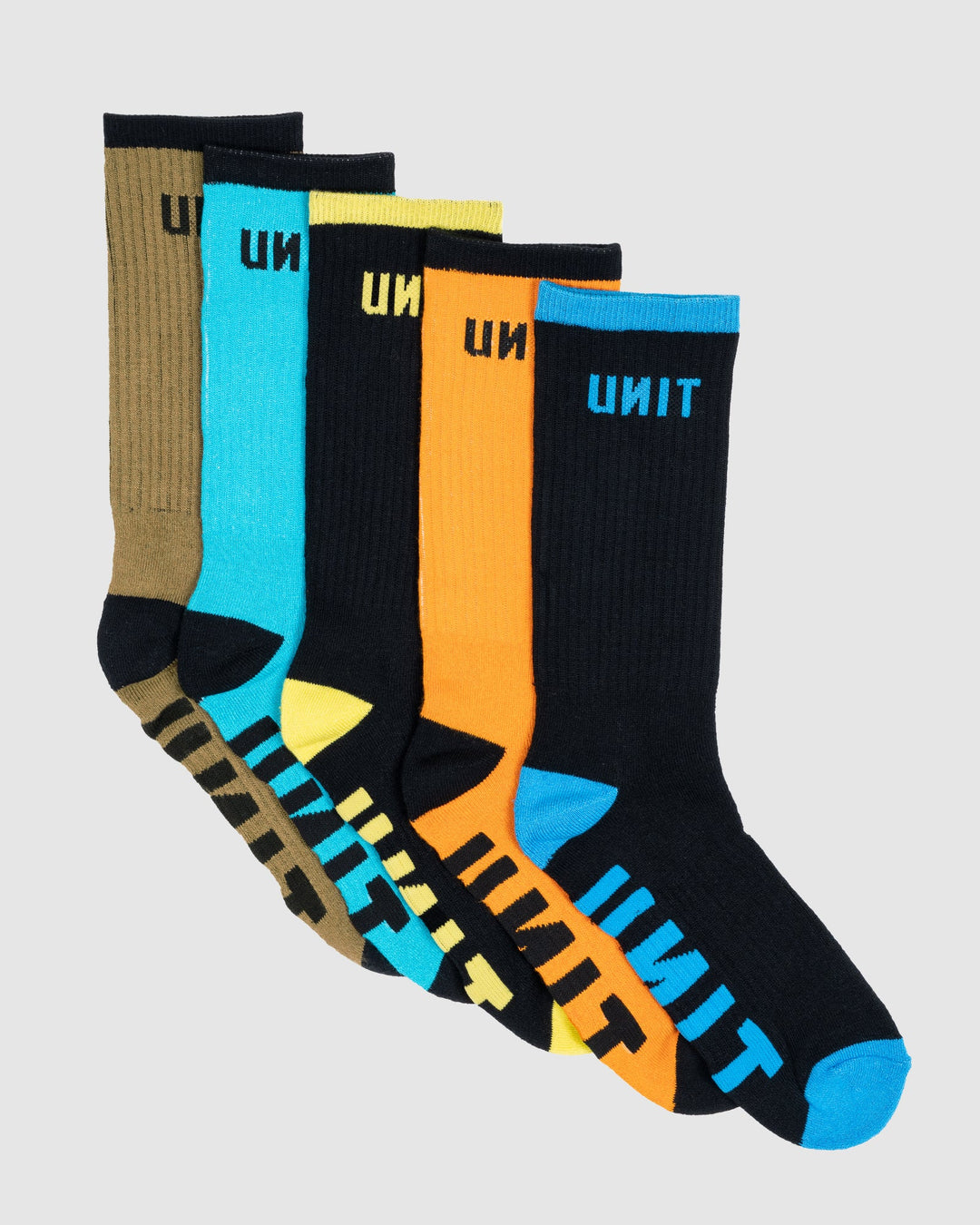 UNIT Mens Socks - Bamboo 5pk - React