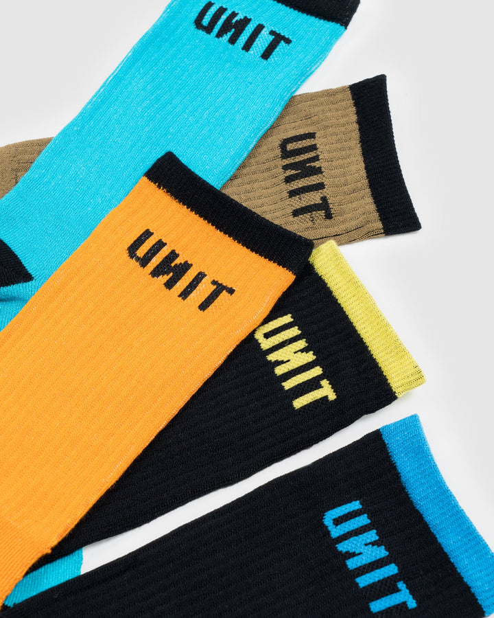 UNIT Mens Socks - Bamboo 5pk - React