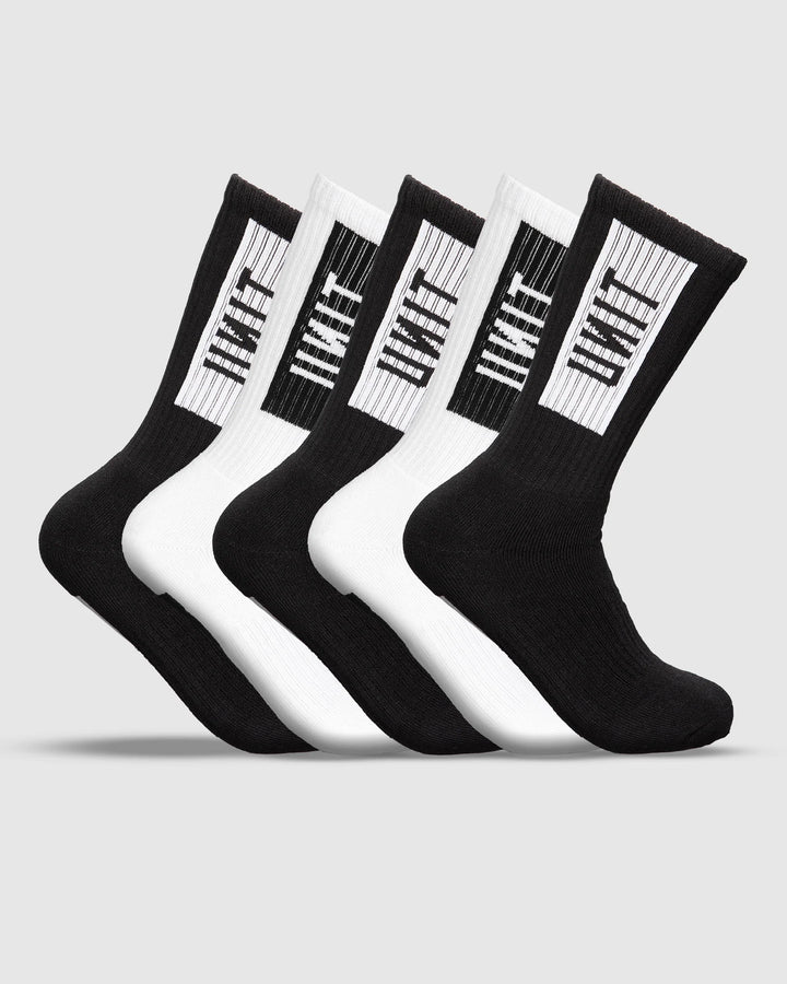 Unit Youth Socks - Bamboo 5 Pack Hi Lux Fixed