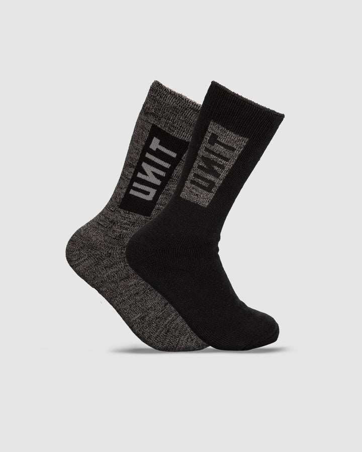 UNIT Mens Socks - Bamboo 2pk - Ultra Thick