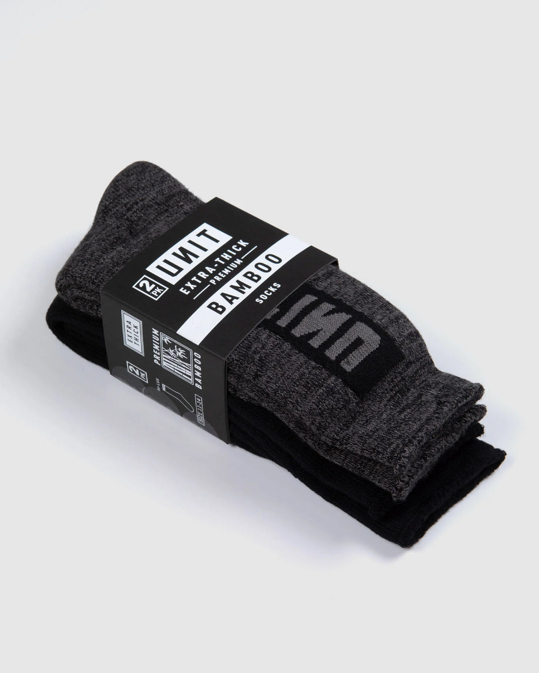 UNIT Mens Socks - Bamboo 2pk - Ultra Thick
