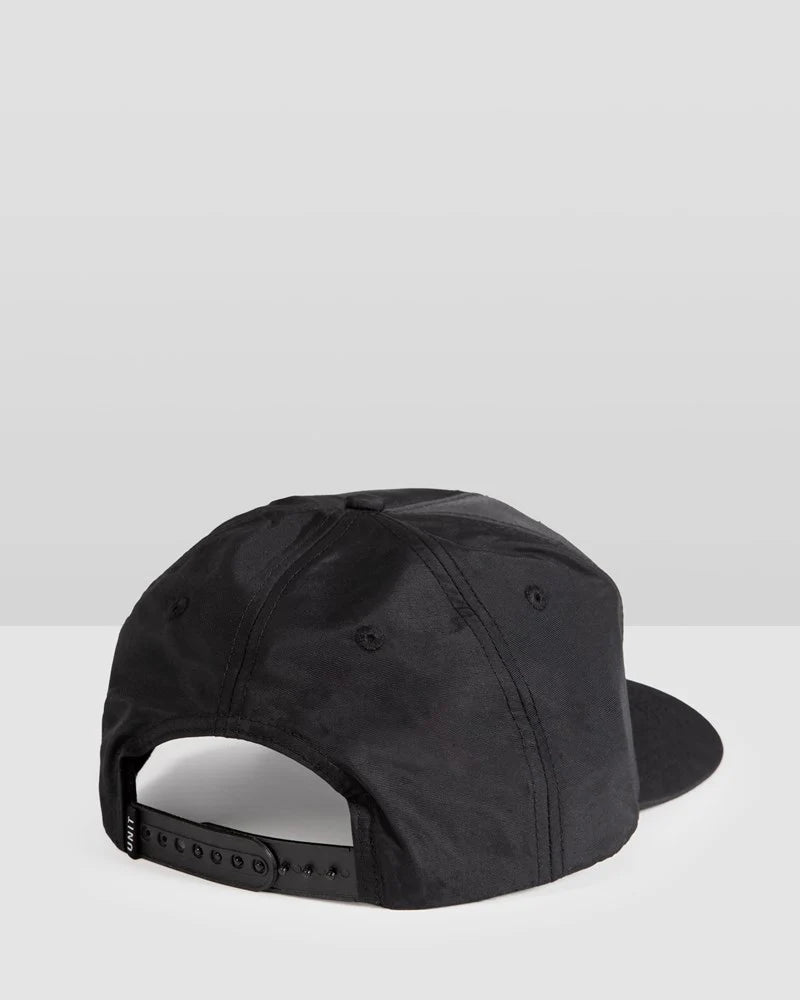 Unit Mens Headwear Snapback Cap - Courtz Black