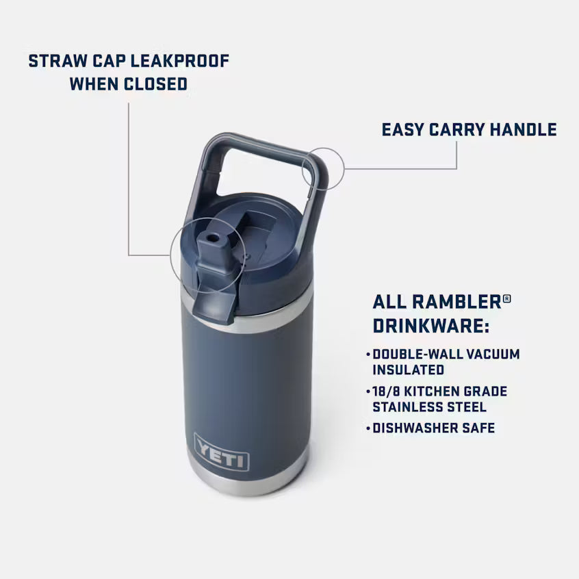 Yeti Rambler Jr 12oz Kids Bottle Canyon Red