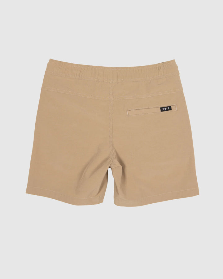 UNIT Youth Shorts - Elastic - Block Khaki 10-16