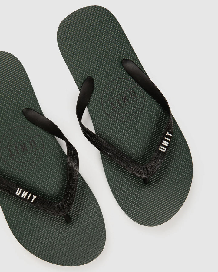 UNIT Mens Footwear - Flip Flops - Stamp