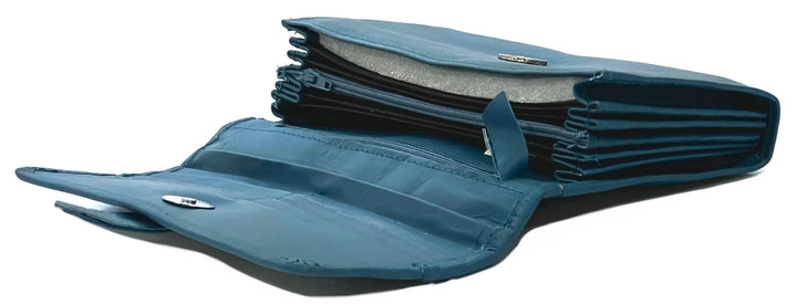 HAARLEM Womens KOZA 26807 Leather Wallet Blue