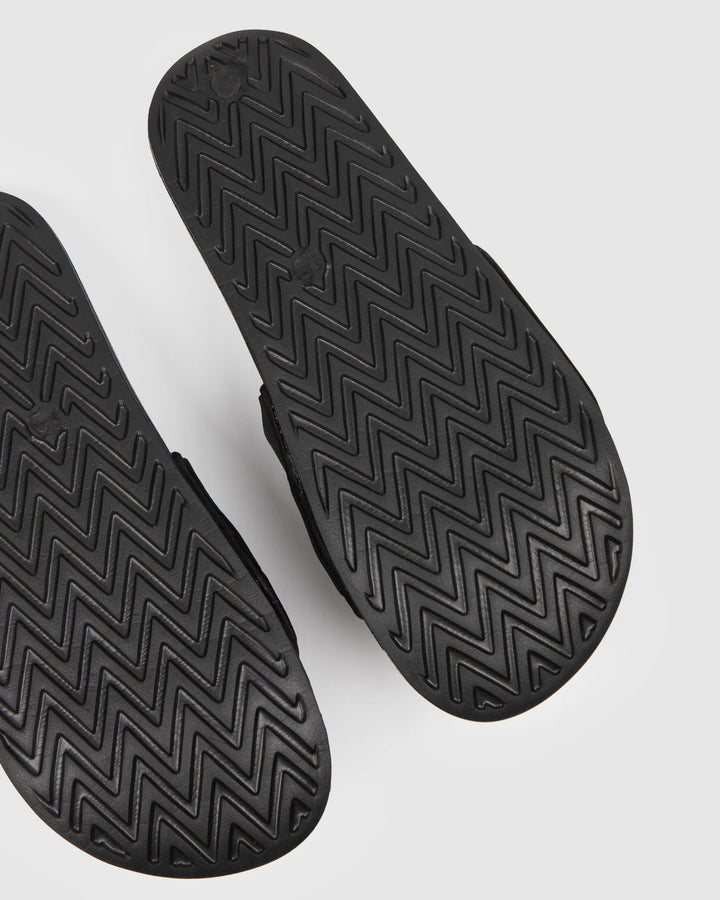 Unit Mens Slides - Stack Black