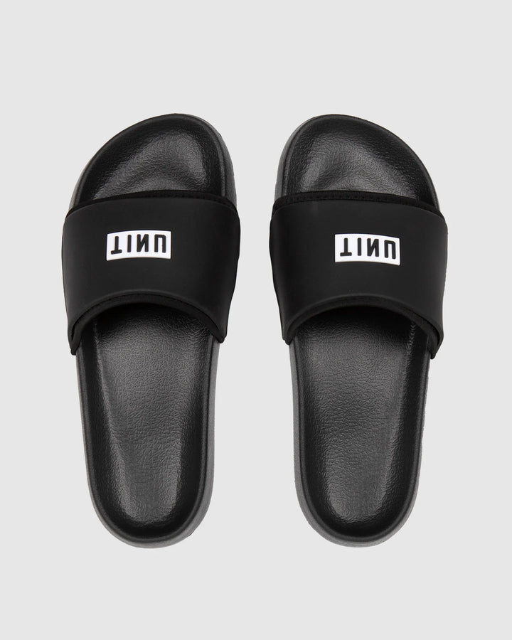Unit Mens Slides - Stack Black