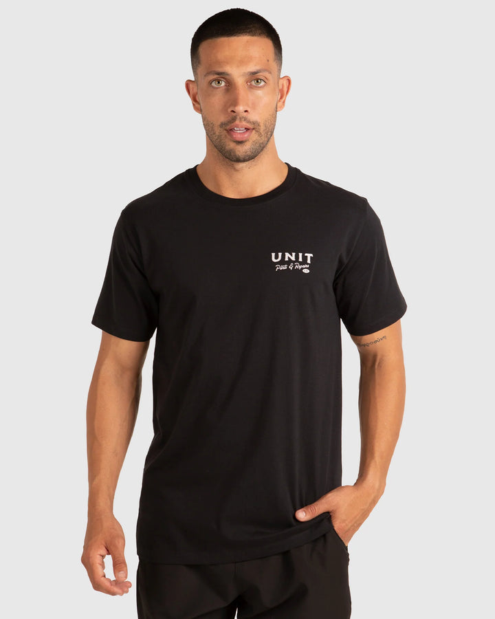 UNIT Mens Tees - Parts & Repairs Black