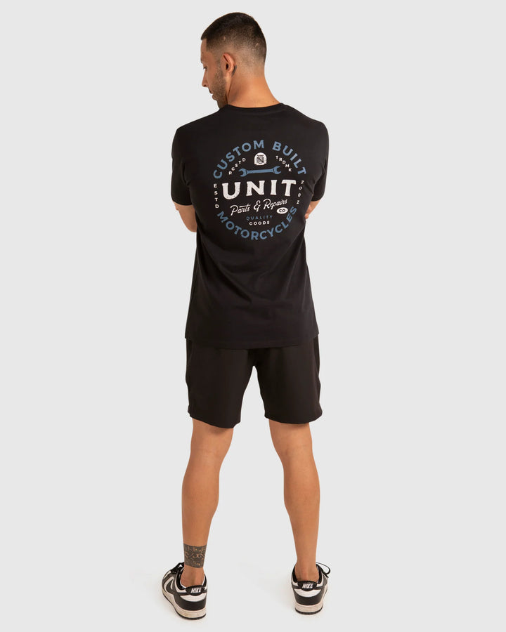 UNIT Mens Tees - Parts & Repairs Black