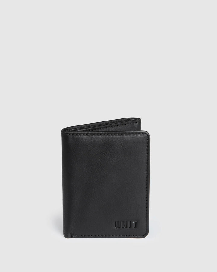 UNIT Mens Wallet - Leather Tri-Fold - Compact