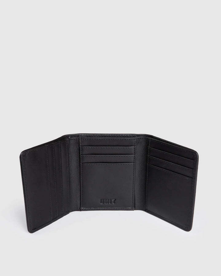 UNIT Mens Wallet - Leather Tri-Fold - Compact