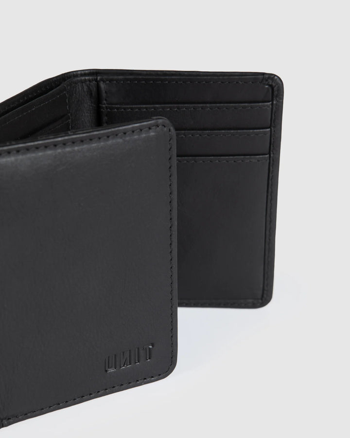 UNIT Mens Wallet - Leather Tri-Fold - Compact