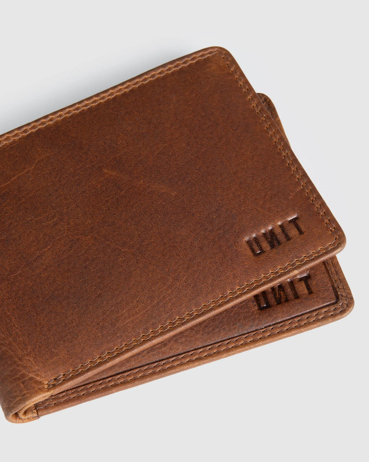 UNIT Mens Wallet - Leather Bi-Fold - Classic - TheSquarePeg