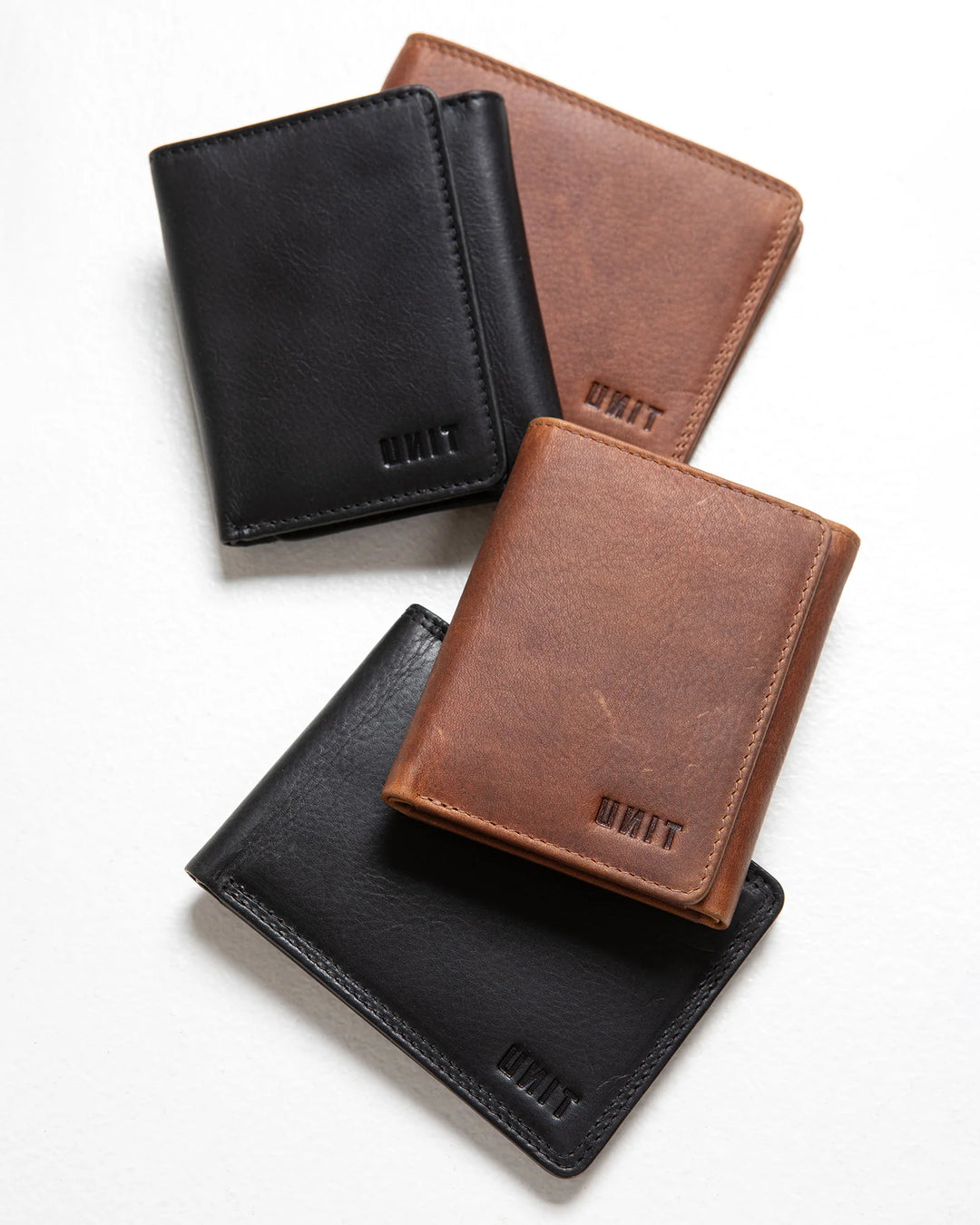 UNIT Mens Wallet - Leather Bi-Fold - Classic - TheSquarePeg