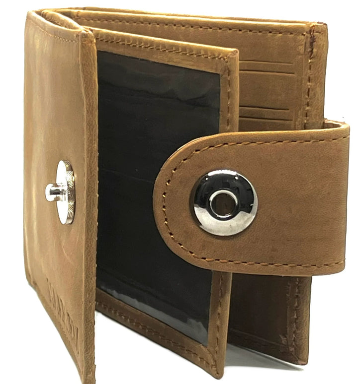 HAARLEM Mens LADER 28751 Leather Wallet Brown