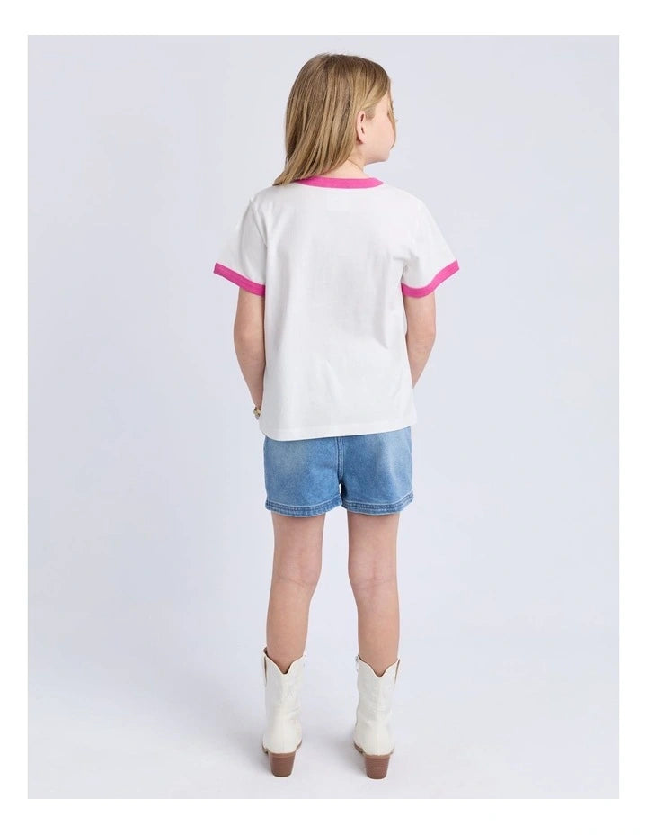 Eve Girl Cowgirl Ringer Tee