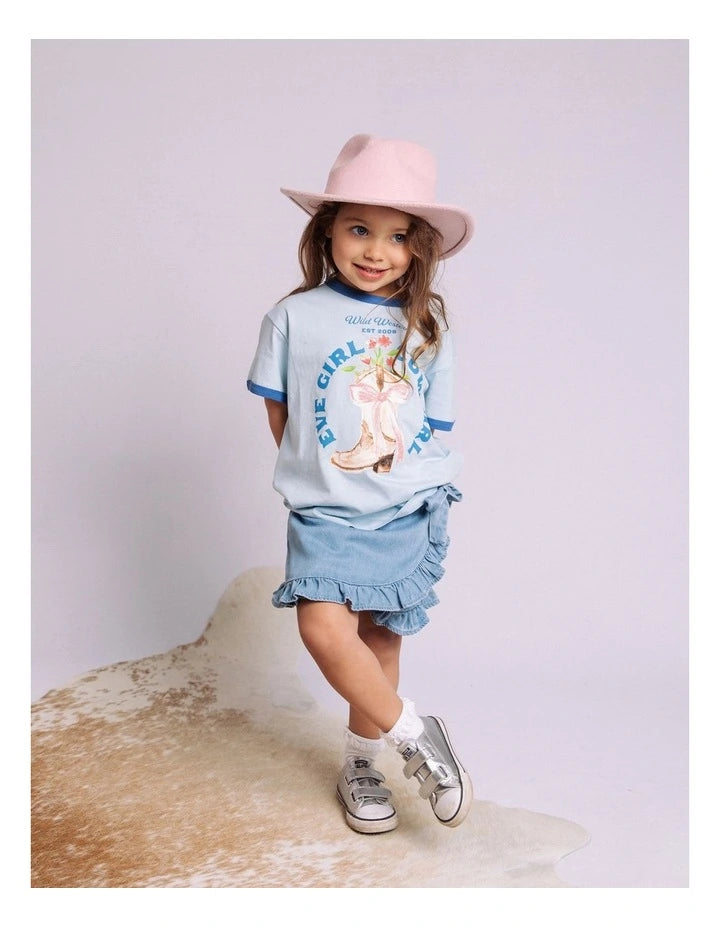 Eve Girl Rodeo Ringer Tee