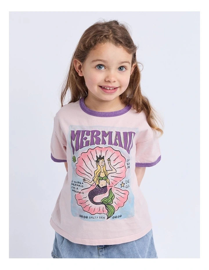 Eve Girl Mermaid Ringer Tee