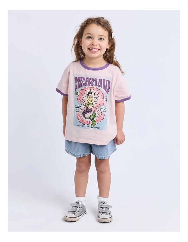 Eve Girl Mermaid Ringer Tee