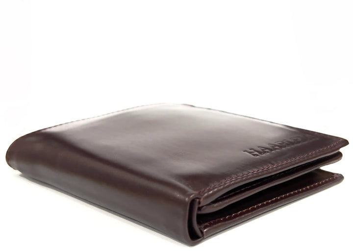 HAARLEM Mens KUZE 24900 Executive Leather Wallet Burgundy