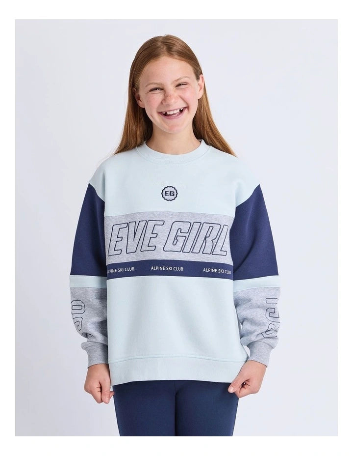 Eve Girl Alpine Panelled Crew