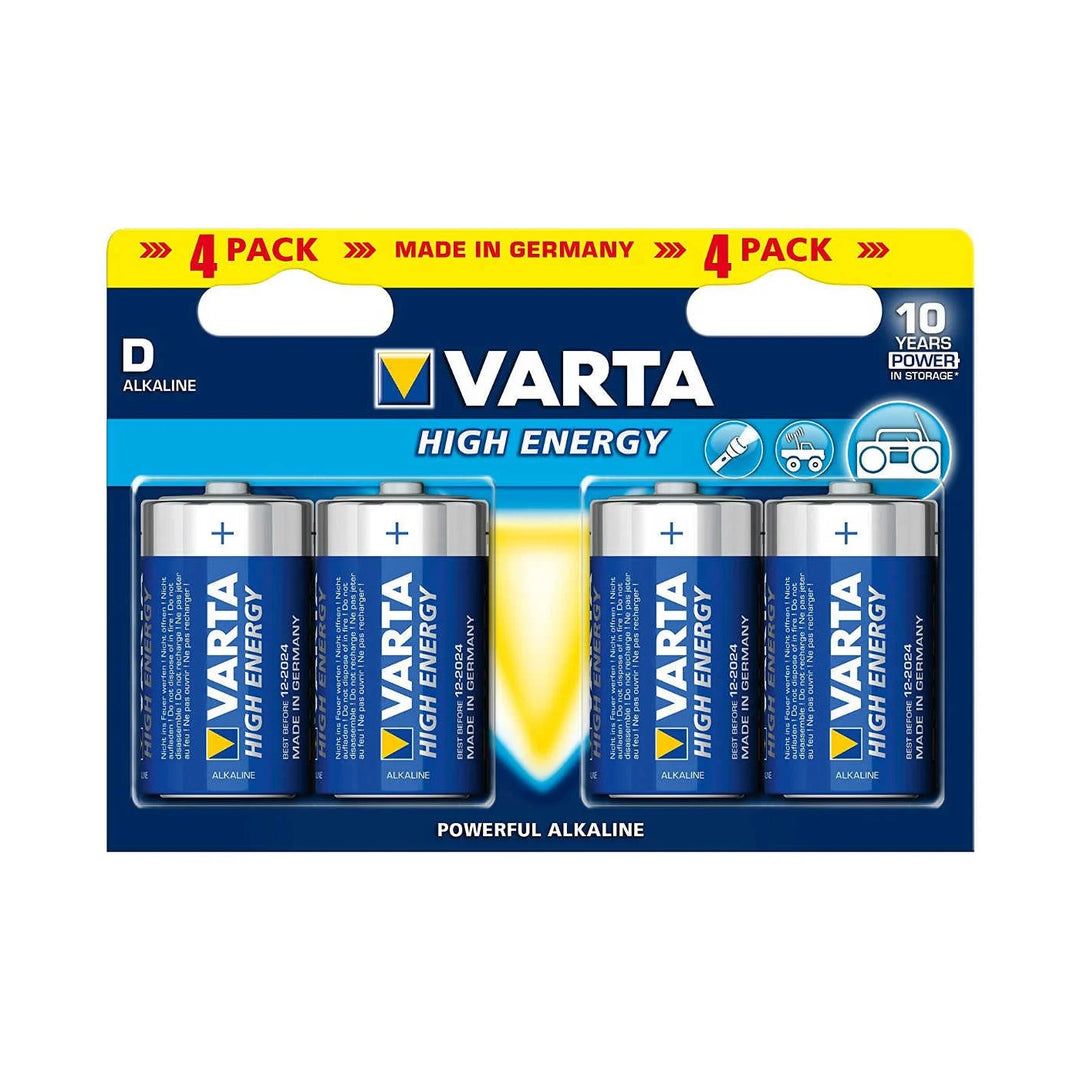 Varta D size Batteries 4 Pack - TheSquarePeg