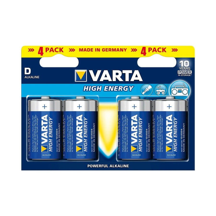Varta D size Batteries 4 Pack - TheSquarePeg
