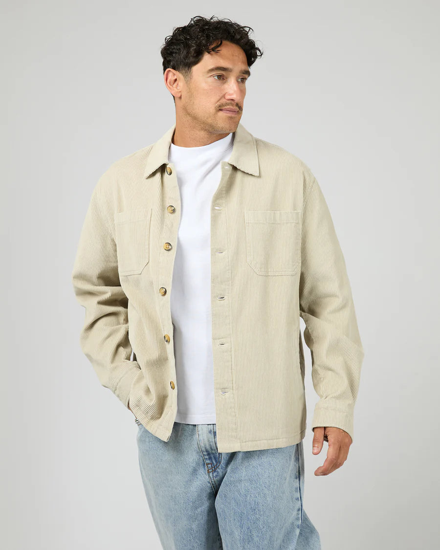 Silent Theory Jameson Cord Shirt Bone - TheSquarePeg