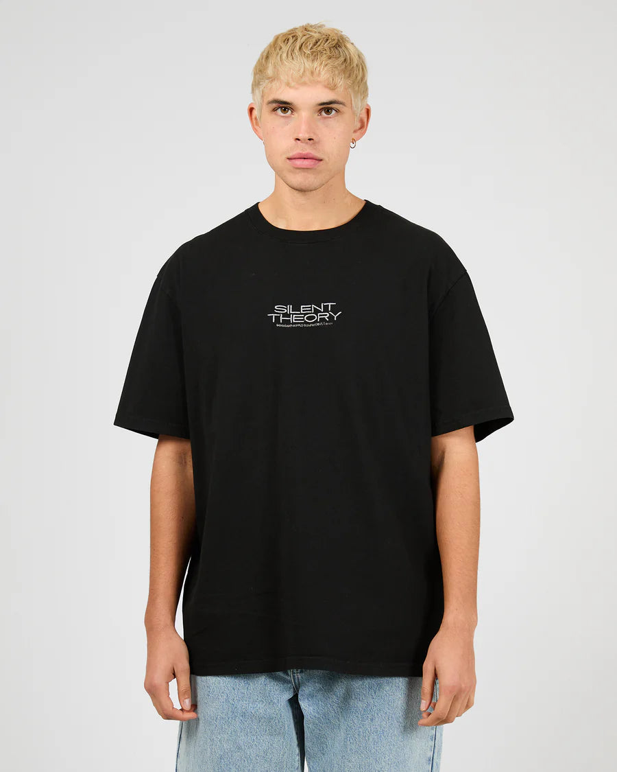 Silent Theory Core Tee Washed Black - TheSquarePeg
