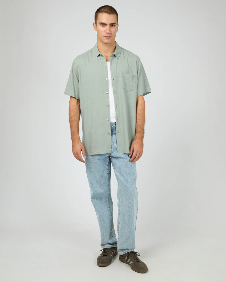 Silent Theory Textured Linen SS Shirt
